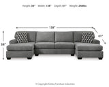 Birkdale Court Gray 3-Piece Sectional