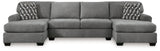 Birkdale Court Gray 3-Piece Sectional