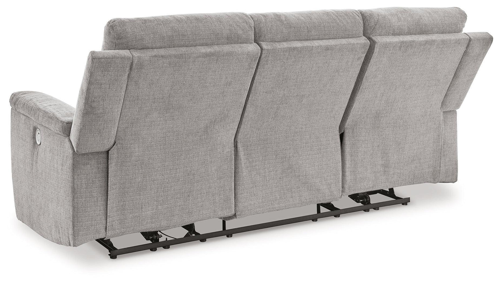 Barnsana Ash Chenille Power Reclining Sofa