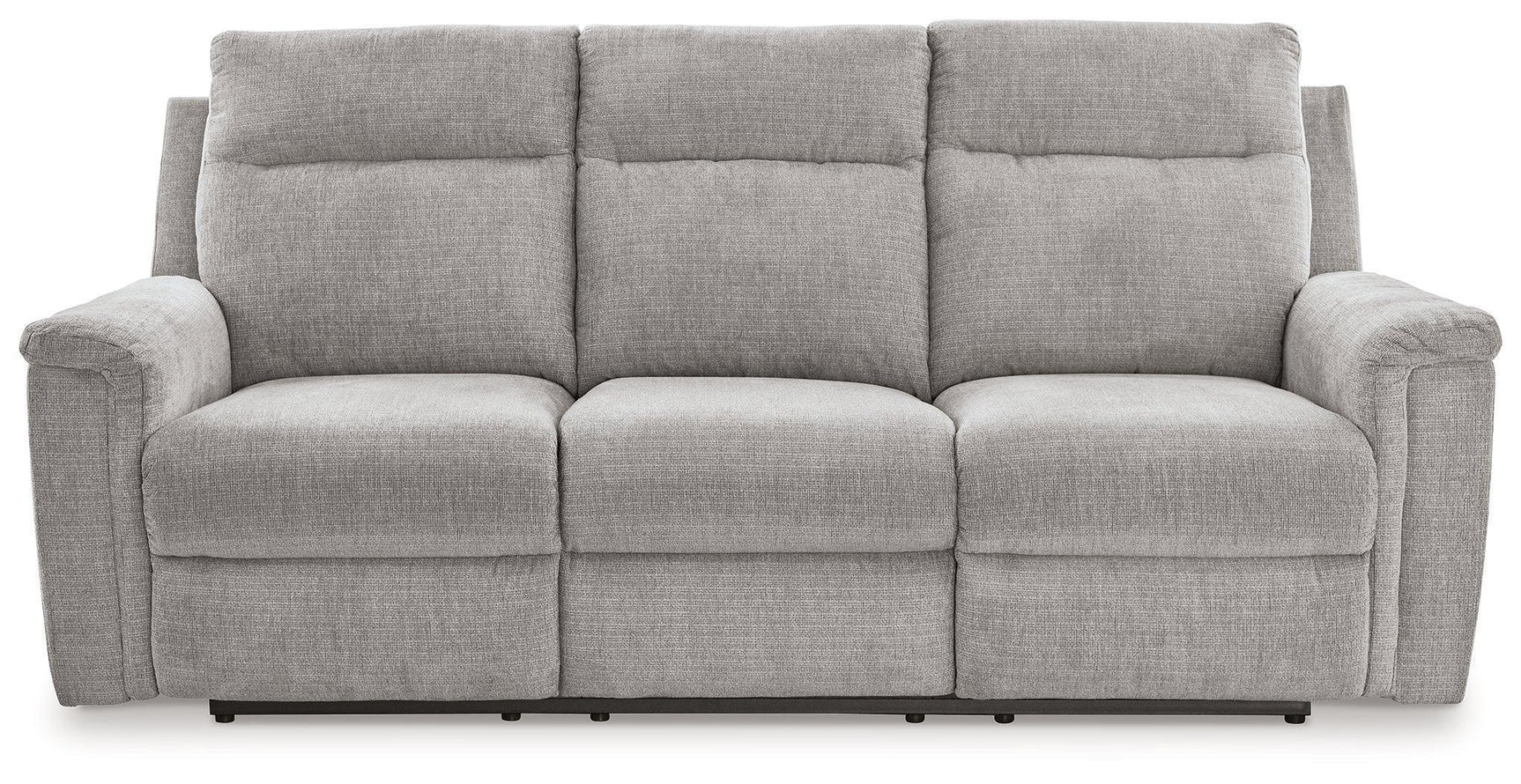 Barnsana Ash Chenille Power Reclining Sofa