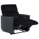 Madden Corduroy Upholstered Track Arm Manual Recliner Black — product image 5