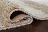 Jerrlow Beige/Brown/Gray Washable Medium Rug — detail view