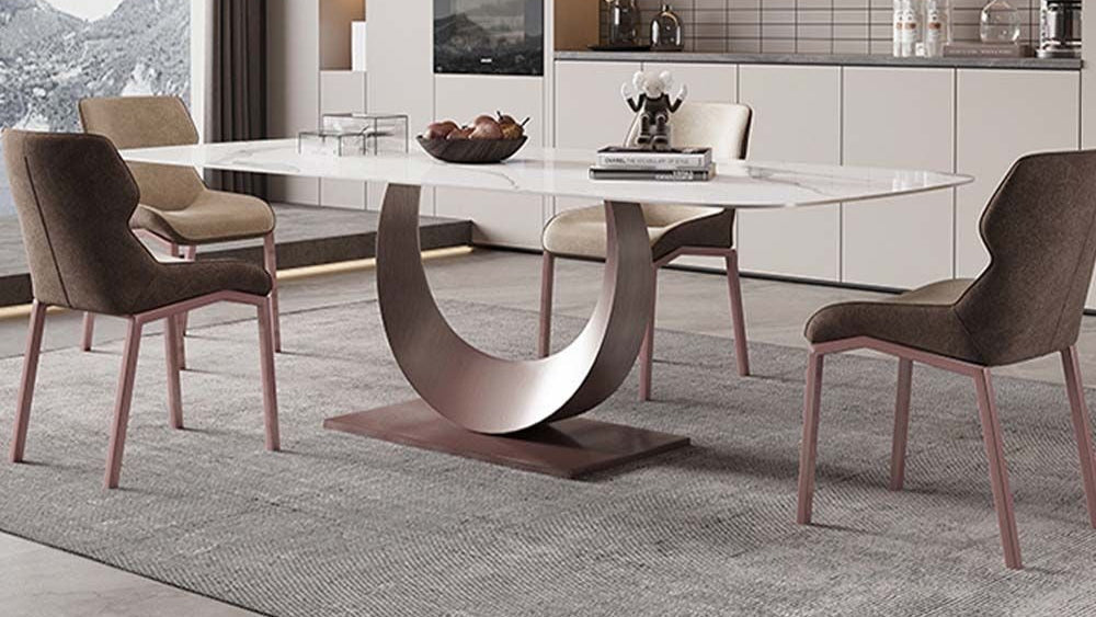Tommy 71" White Top Dining Table
