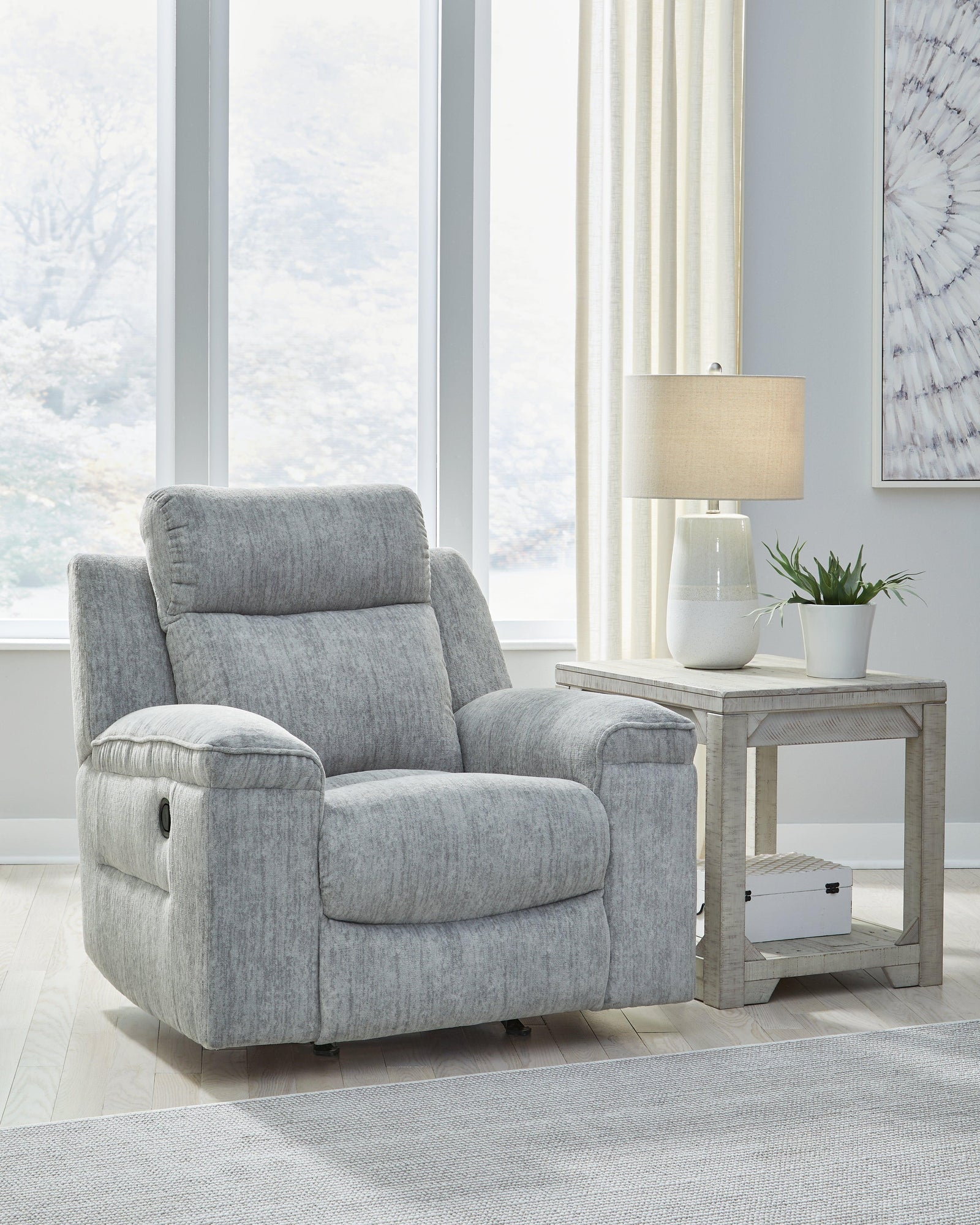 Buntington Pewter Chenille Recliner