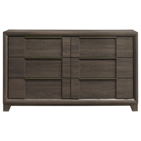 Farre 6-Drawer Dresser Dark Brown — product image 3