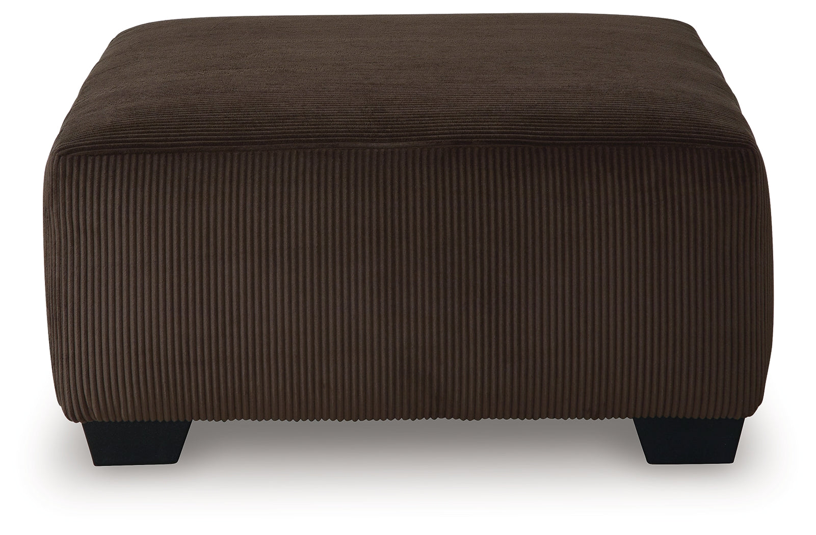 Kimlee Chocolate Velvet Oversized Accent Ottoman