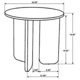 Dale 2-Piece Round Mango Wood Coffee and End Table Set Natural Mango — product image 9