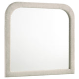 Sonya Upholstered Bedroom Dresser Mirror Ivory