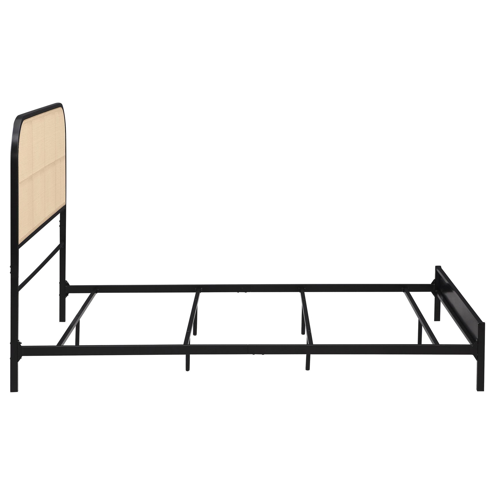 Amherst Radio Weave Rattan Metal Full Bed Black