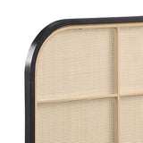 Amherst Radio Weave Rattan Metal Full Bed Black