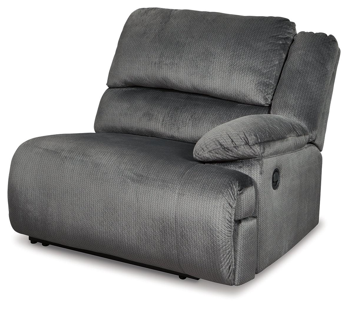 Clonmel Charcoal Velvet 6-Piece Reclining Sectional