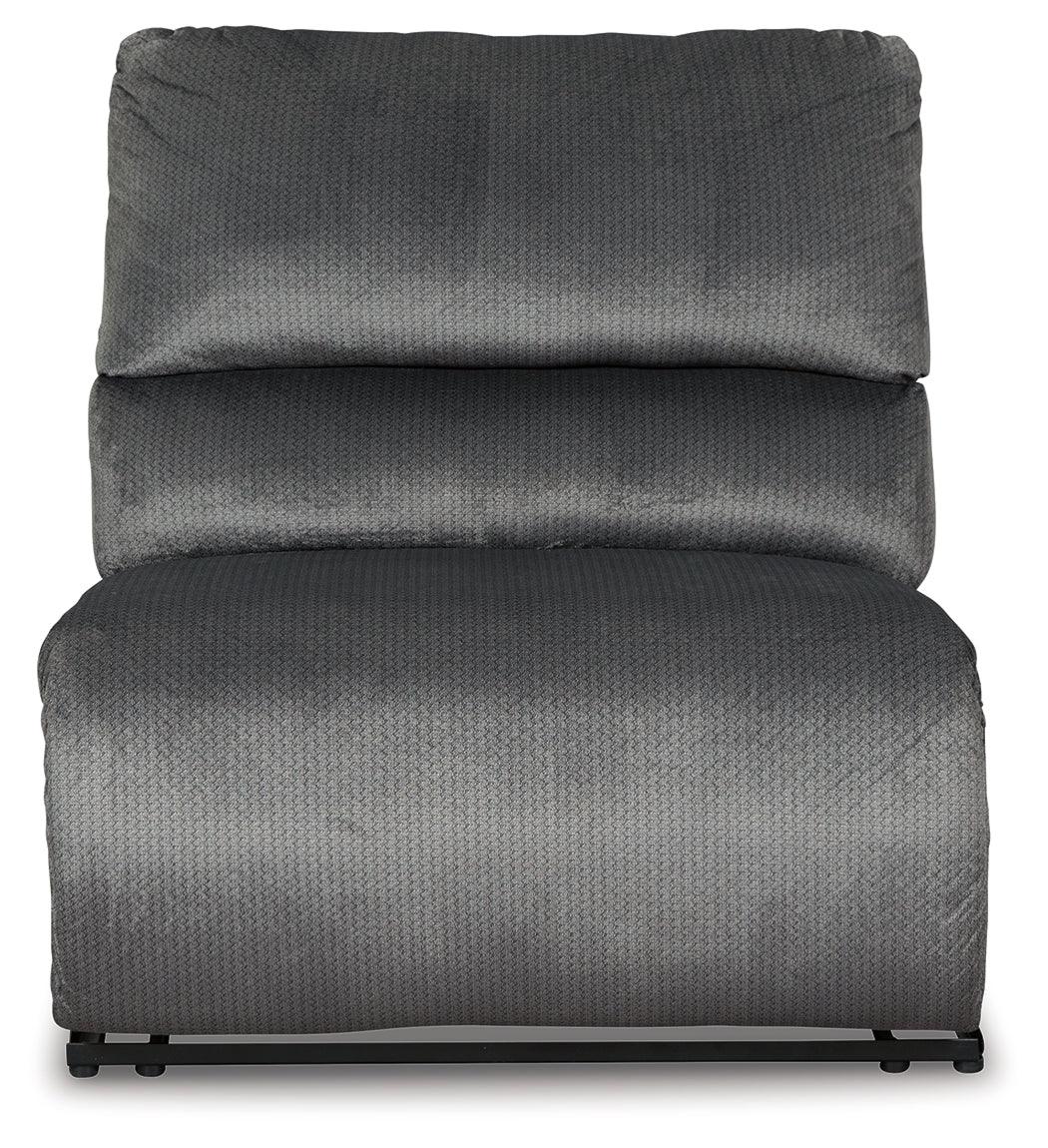 Clonmel Charcoal Velvet 5-Piece Reclining Sectional