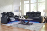 Fyne-dyme Sapphire Sofa And Loveseat