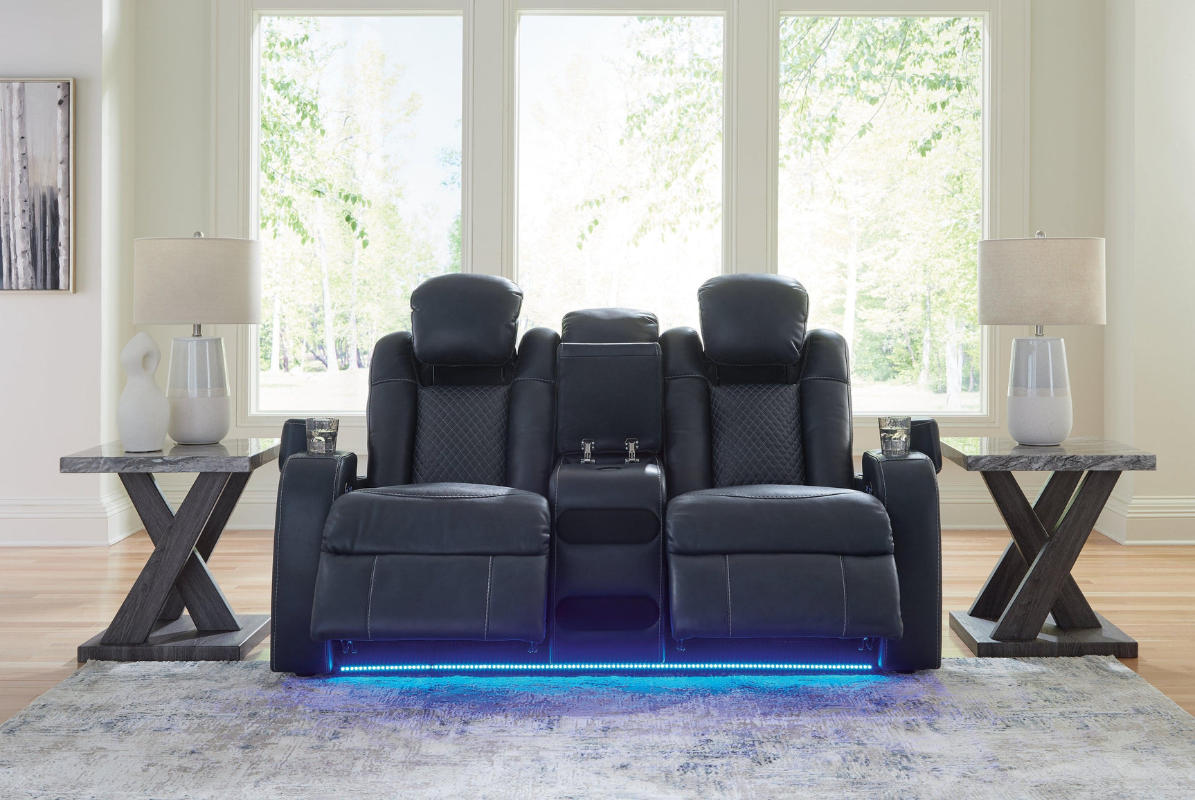 Fyne-Dyme Sapphire Sofa, Loveseat and Recliner