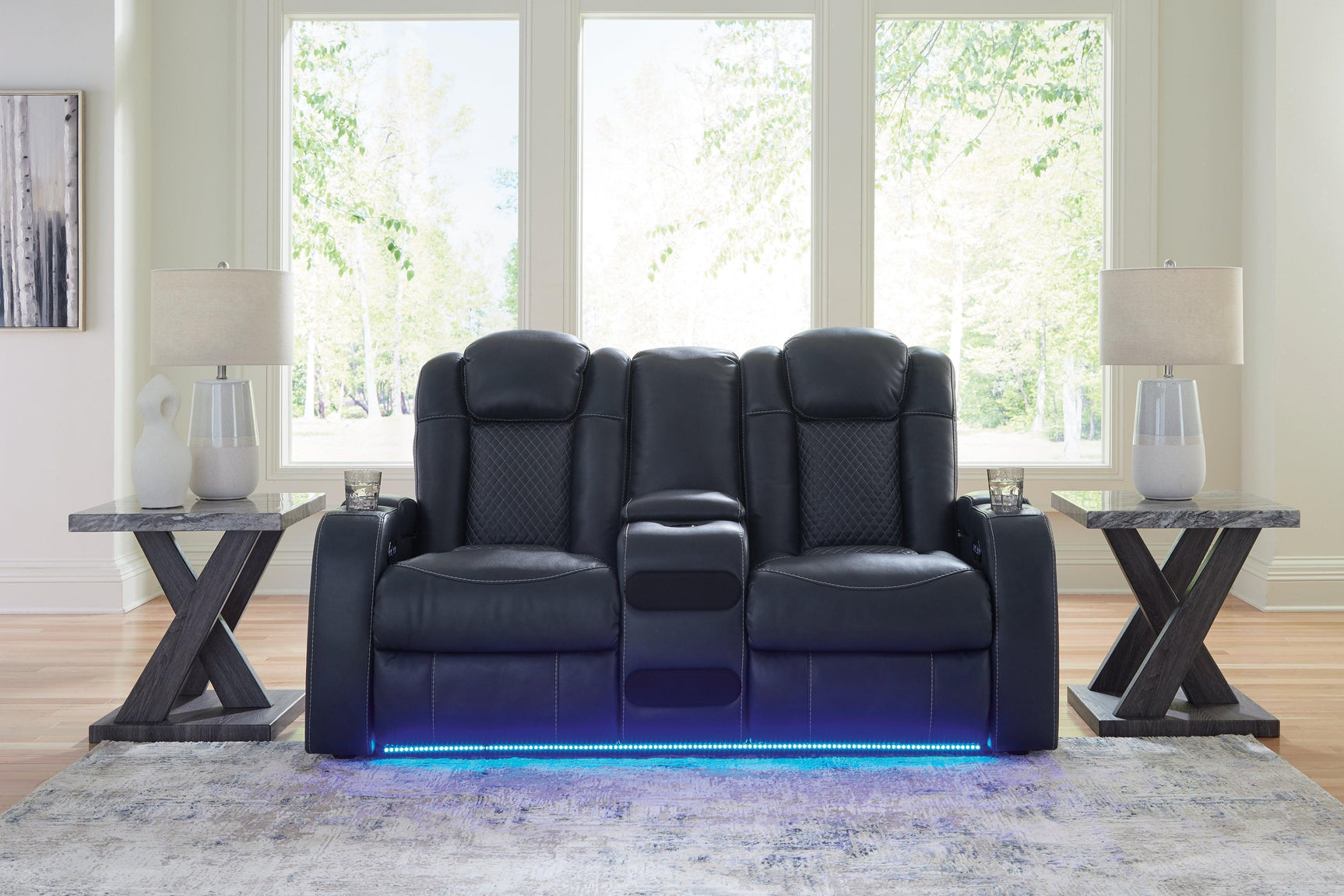 Fyne-Dyme Sapphire Sofa, Loveseat and Recliner