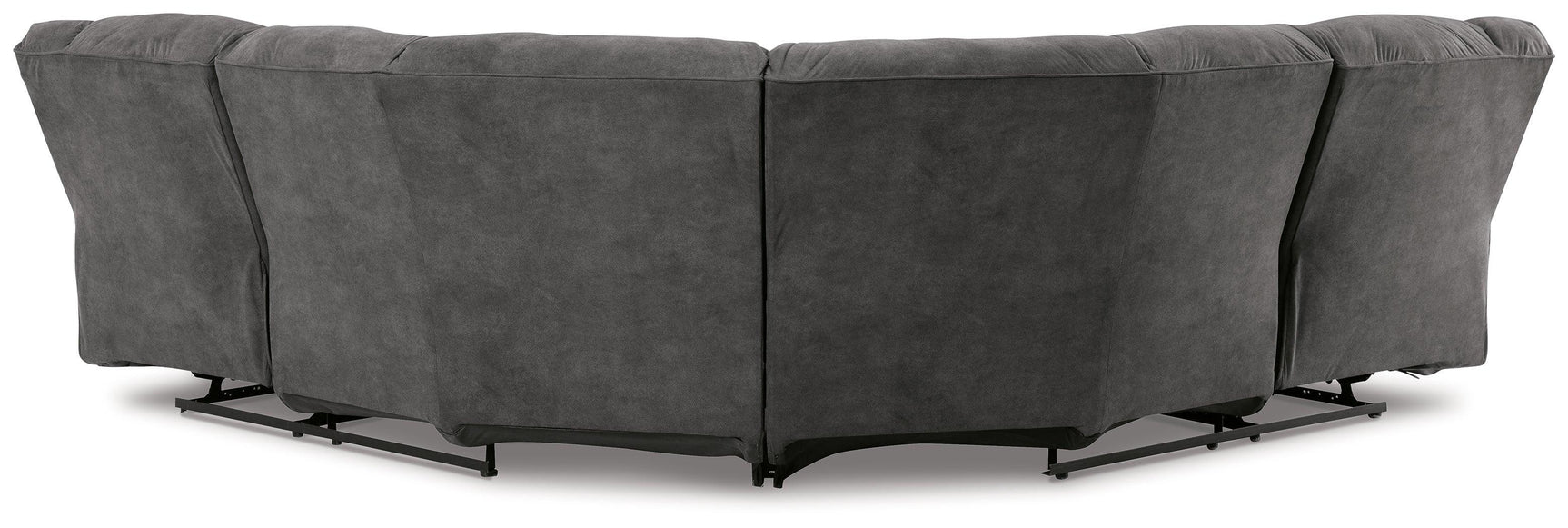 Partymate Slate 2-Piece Reclining Sectional - Ella Furniture