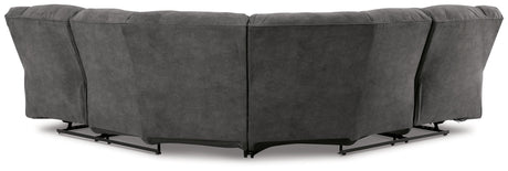 Partymate Slate 2-Piece Reclining Sectional - Ella Furniture