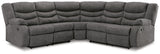 Partymate Slate 2-Piece Reclining Sectional - Ella Furniture