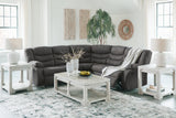 Partymate Slate 2-Piece Reclining Sectional - Ella Furniture