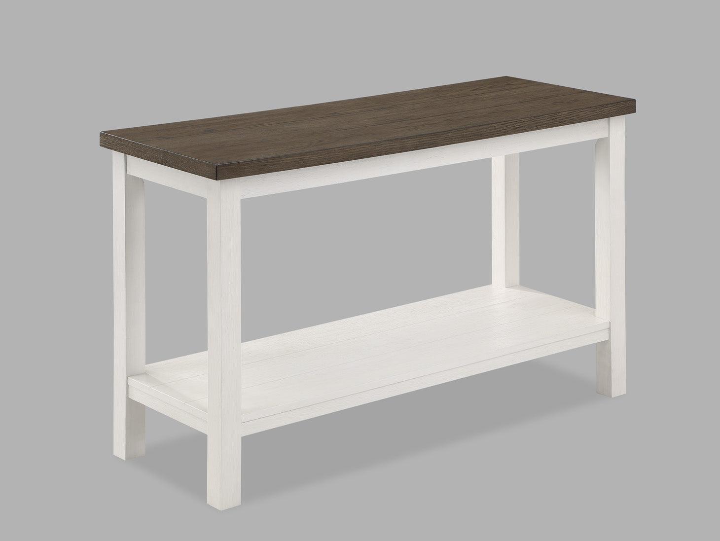 Dakota Modern Chalk Brown/White 3-Piece Coffee Table Set, Contemporary Style, Wood And MDF - Ella Furniture