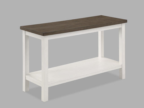 Dakota Modern Chalk Brown/White 3-Piece Coffee Table Set, Contemporary Style, Wood And MDF - Ella Furniture