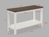 Dakota Modern Chalk Brown/White 3-Piece Coffee Table Set, Contemporary Style, Wood And MDF - Ella Furniture