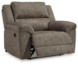 Laresview Fossil Faux Leather Oversized Recliner