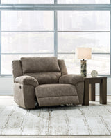 Laresview Fossil Faux Leather Oversized Recliner