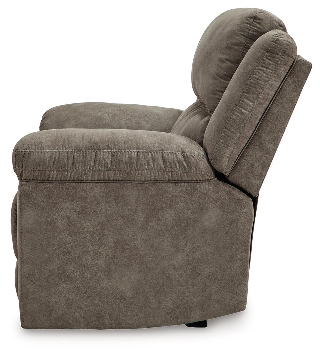 Laresview Fossil Faux Leather Oversized Recliner