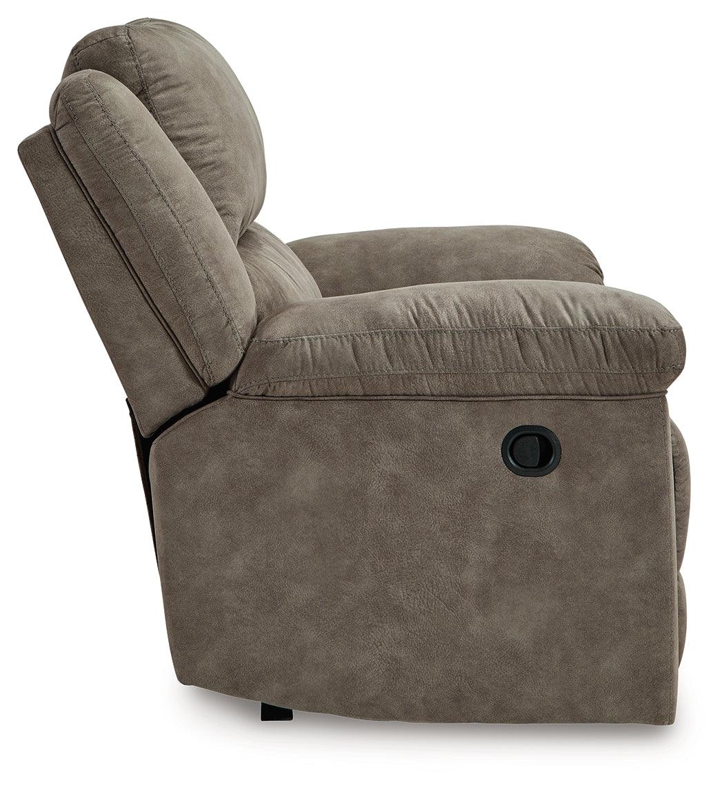 Laresview Fossil Faux Leather Oversized Recliner