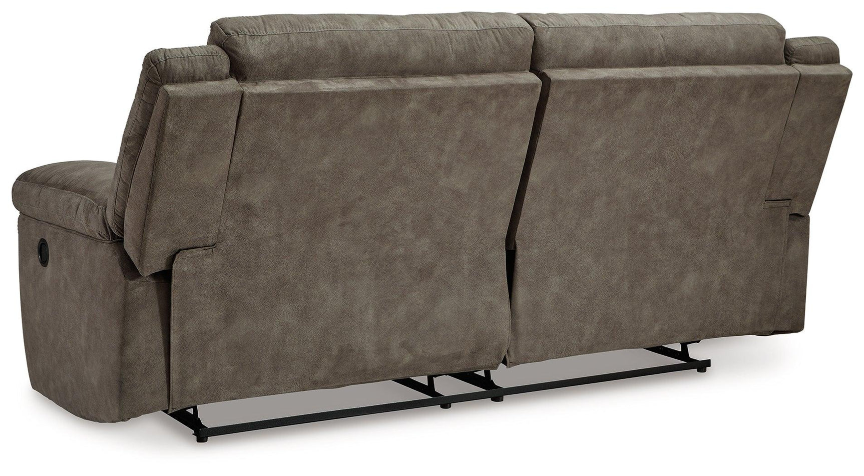 Laresview Fossil Faux Leather Reclining Sofa