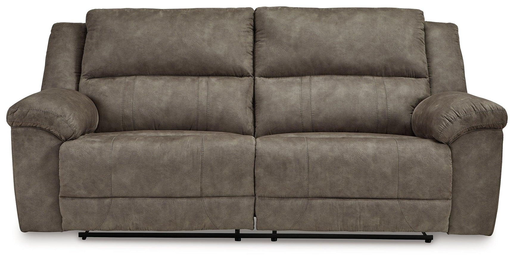 Laresview Fossil Faux Leather Reclining Sofa