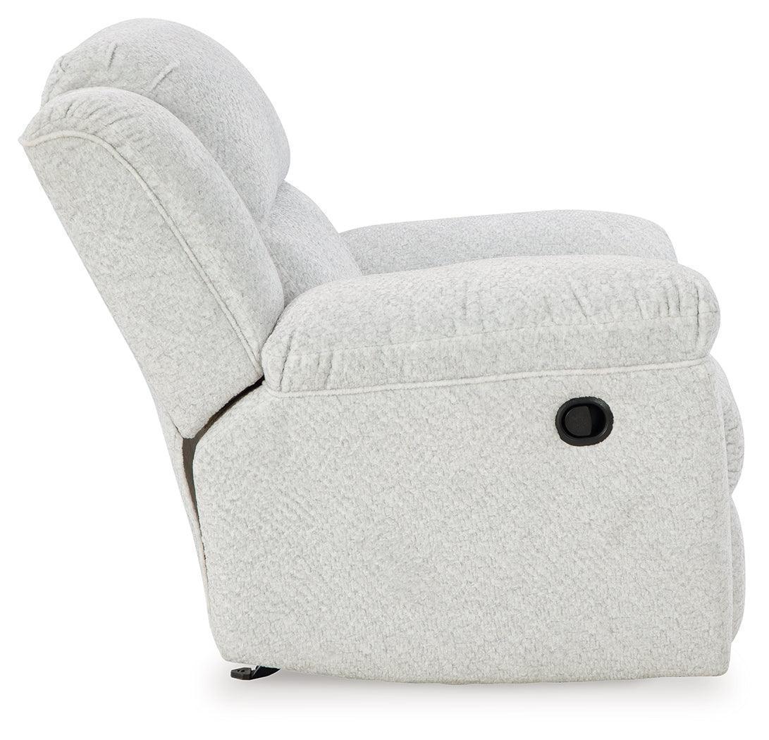 Frohn Snow Chenille Recliner