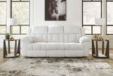 Frohn Snow Chenille Reclining Sofa
