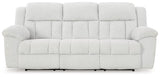 Frohn Snow Chenille Reclining Sofa