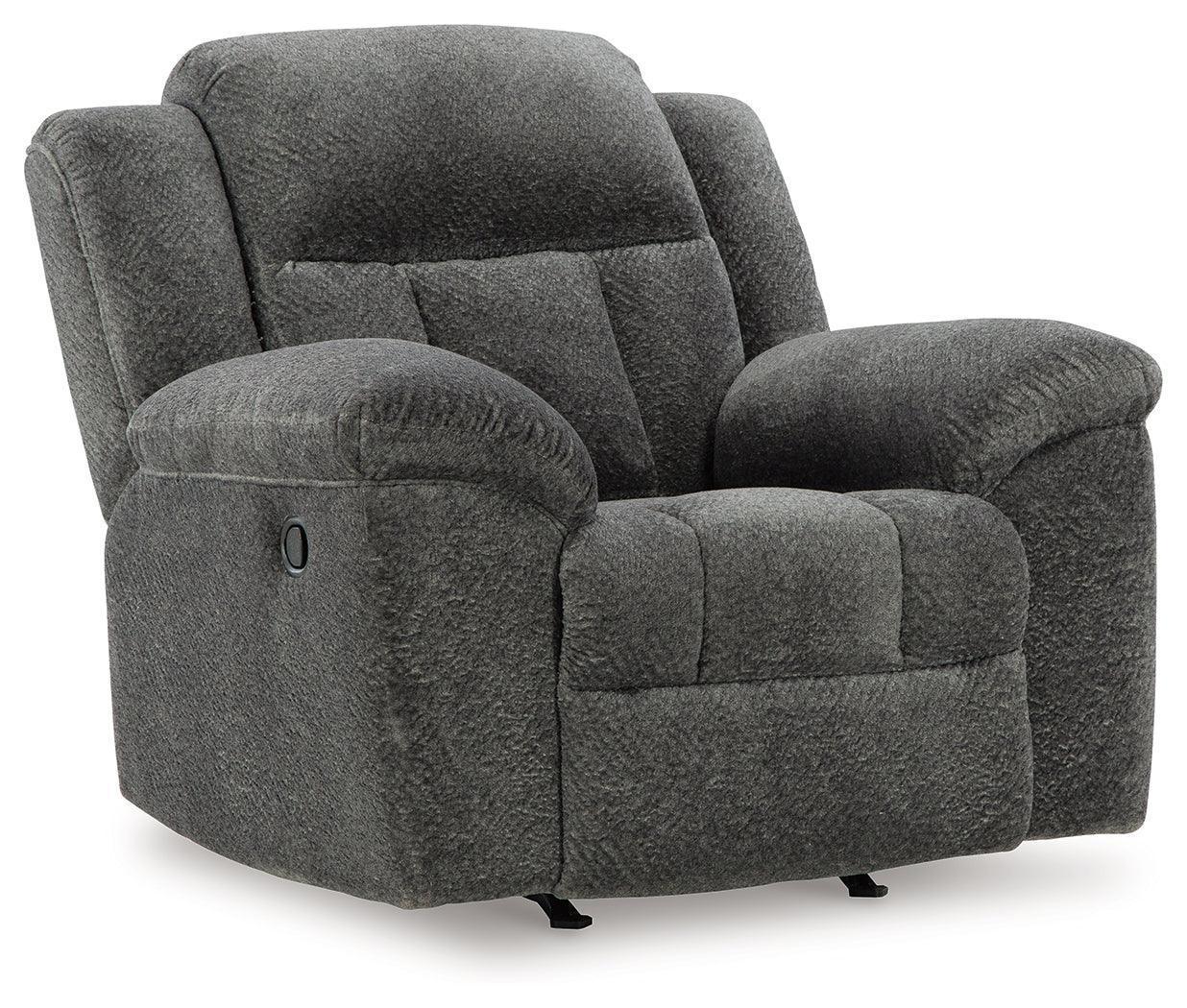 Frohn Graphite Chenille Recliner