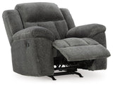 Frohn Graphite Chenille Recliner