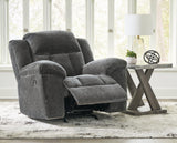 Frohn Graphite Chenille Recliner