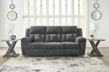Frohn Graphite Chenille Reclining Sofa