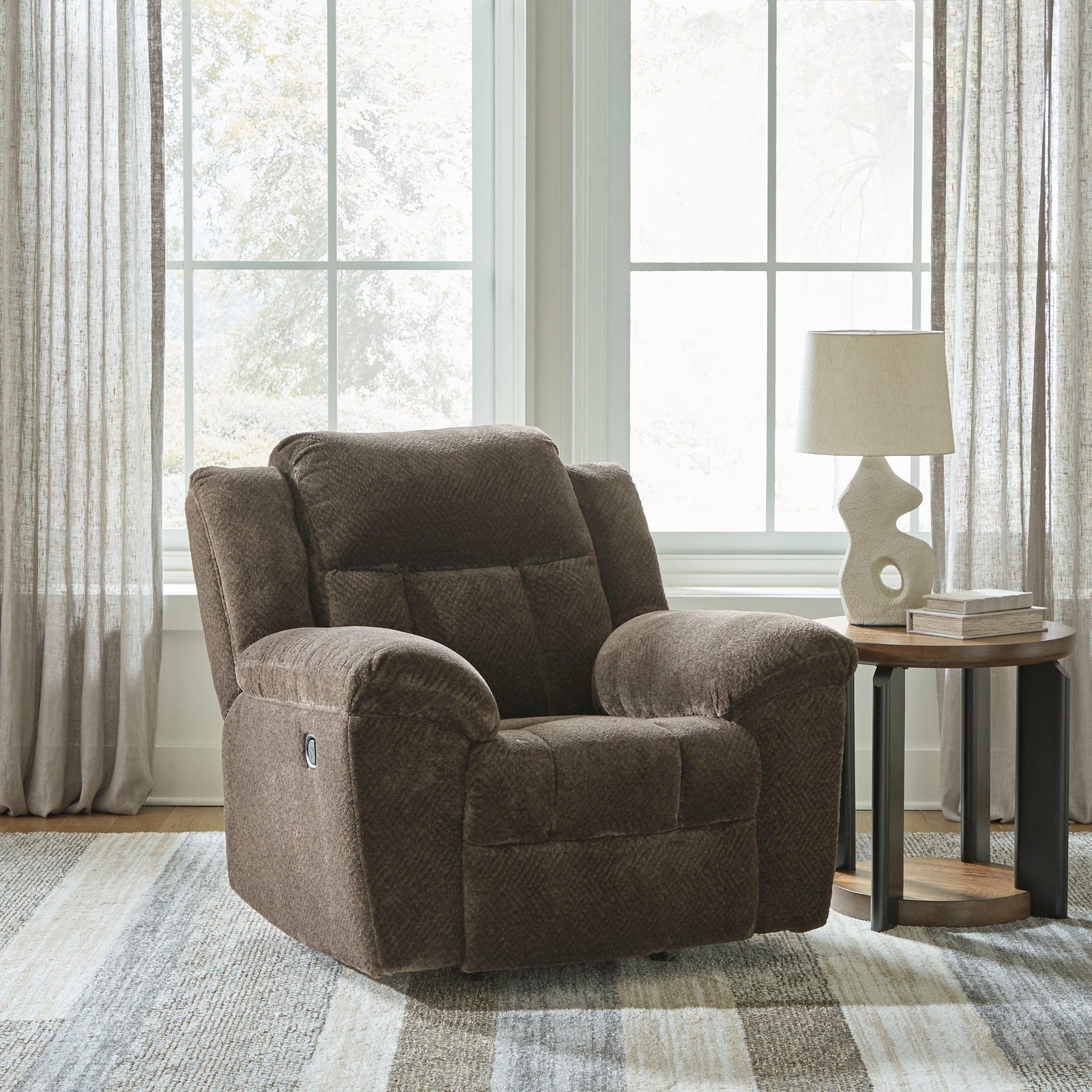 Frohn Chocolate Chenille Recliner