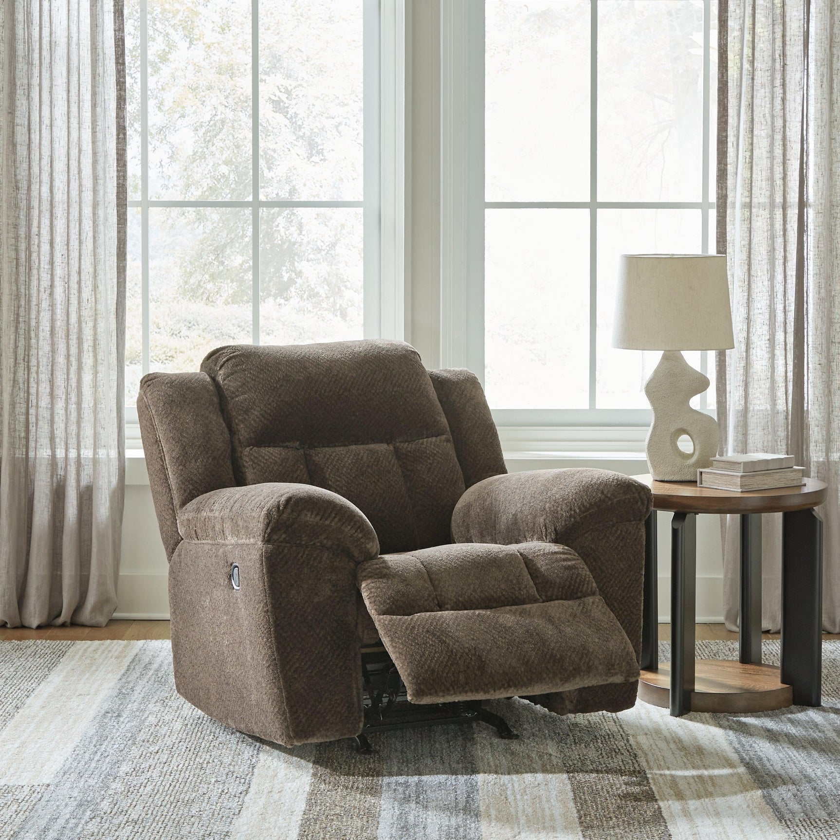 Frohn Chocolate Chenille Recliner