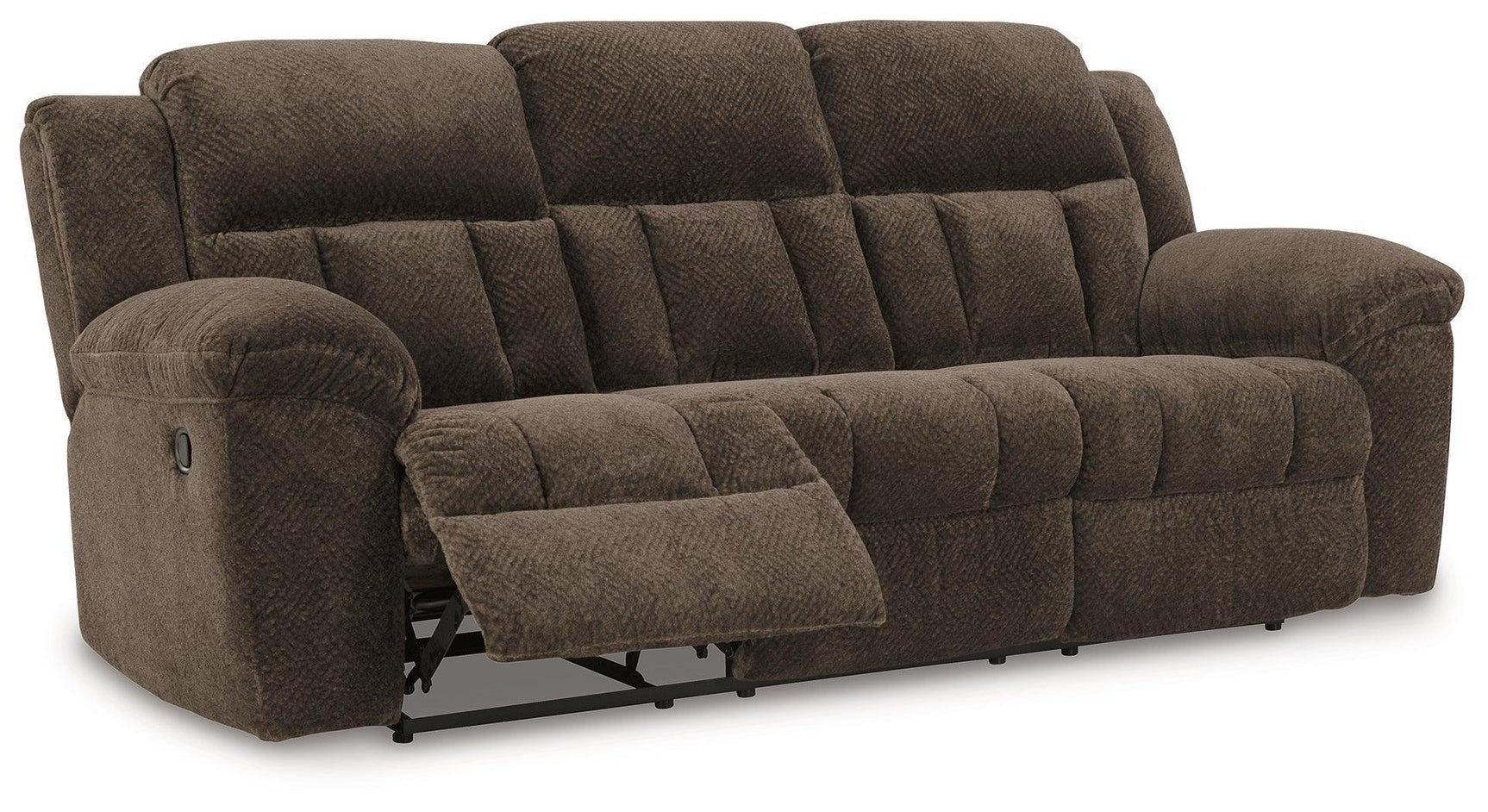 Frohn Chocolate Chenille Reclining Sofa