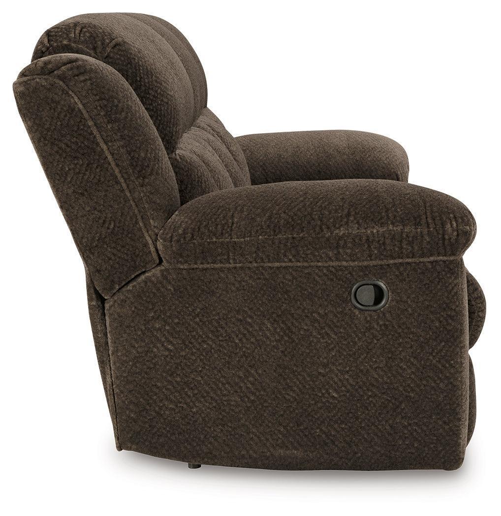 Frohn Chocolate Chenille Reclining Sofa
