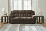 Frohn Chocolate Chenille Reclining Sofa