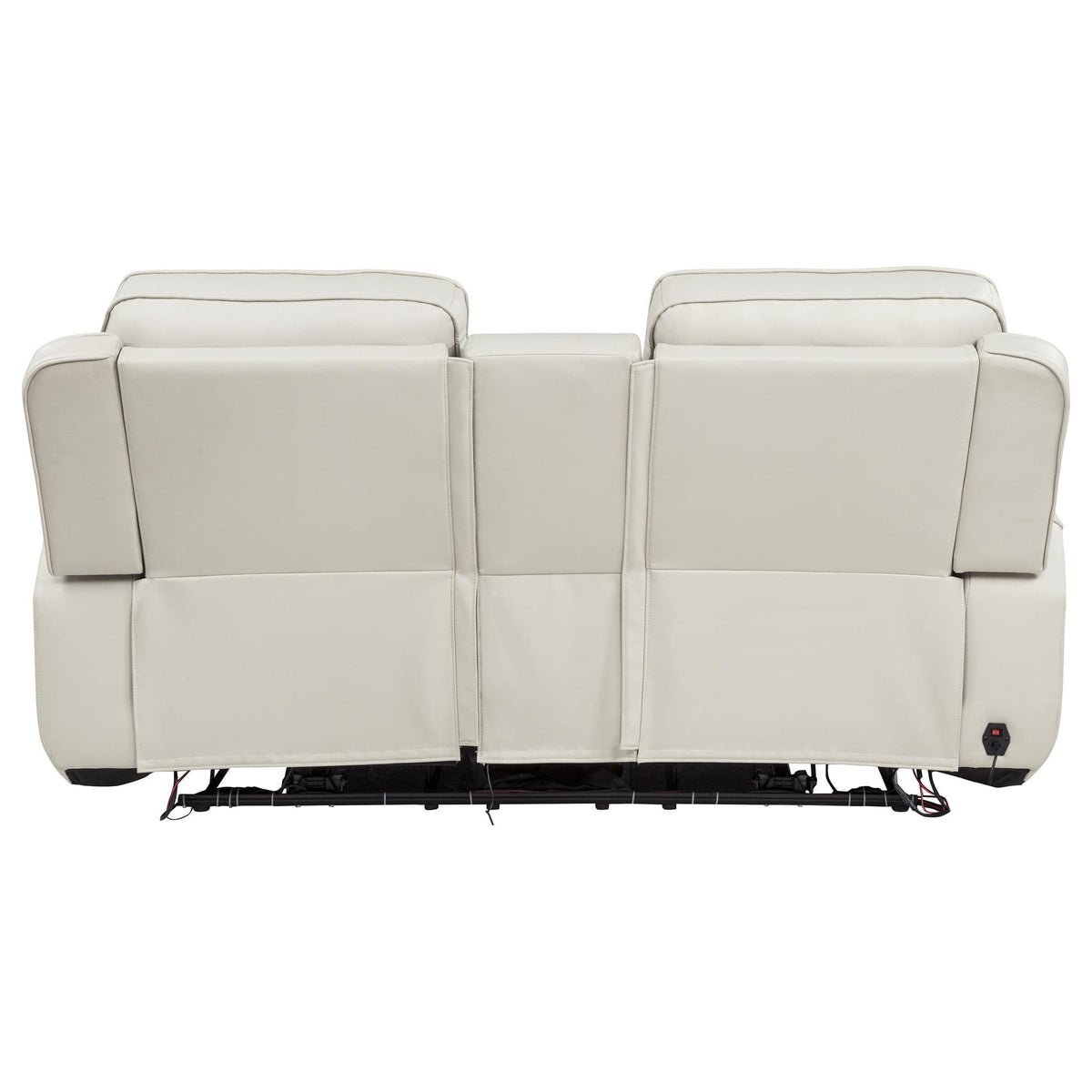 Rojas Dual Power Reclining Loveseat with Bluetooth Speakers Greige — product image 6