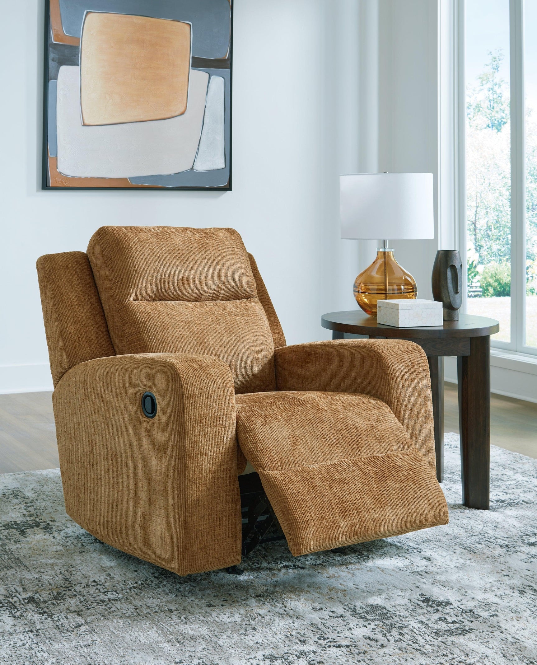 Kanlow Honey Chenille Recliner