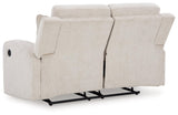 Danum Stone Chenille Reclining Loveseat