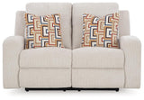 Danum Stone Chenille Reclining Loveseat