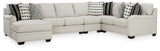 Huntsworth Dove Gray 5-Piece Sectional With Chaise 39702S5 - Ella Furniture