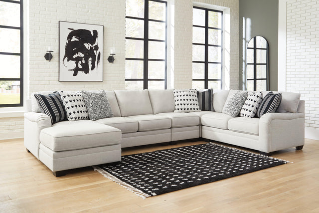 Huntsworth Dove Gray 5-Piece Sectional With Chaise 39702S5 - Ella Furniture